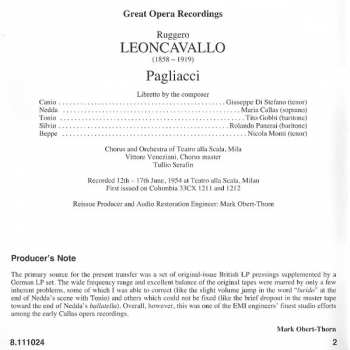 CD Ruggiero Leoncavallo: Pagliacci 318120