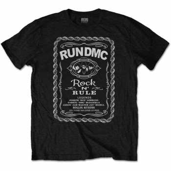 Merch Run-DMC: Tričko Rock N' Rule Whiskey Label  M