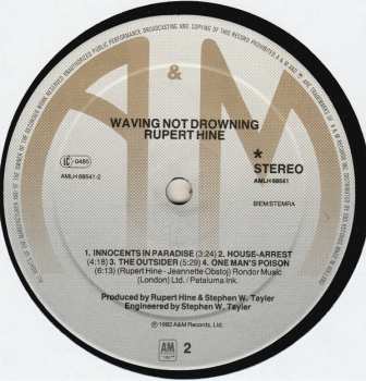 LP Rupert Hine: Waving Not Drowning 339205