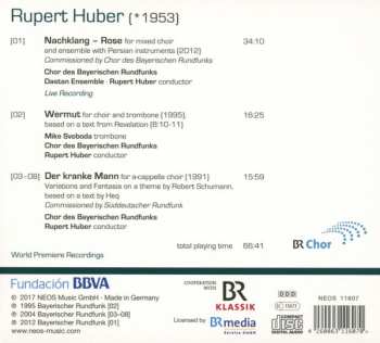 CD Rupert Huber: Nachklang - Rose; Wermut; Der Kranke Mann 412447