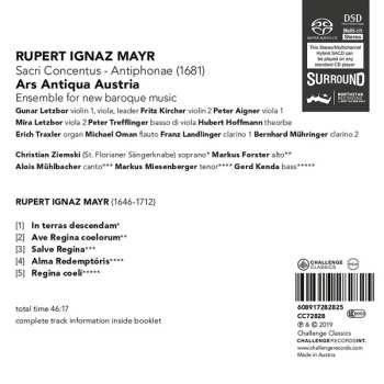 SACD Rupert Ignaz Mayr: Sacri Consentus - Antiphone 1681 462118