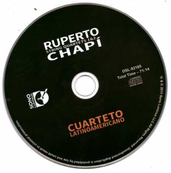 CD Ruperto Chapi: String Quartets 1 & 2 149810