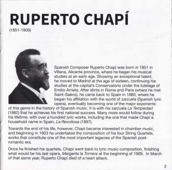 CD Ruperto Chapi: String Quartets 3&4 294712
