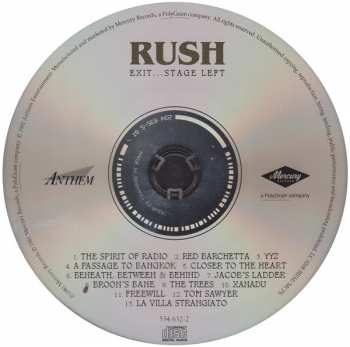 CD Rush: Exit...Stage Left