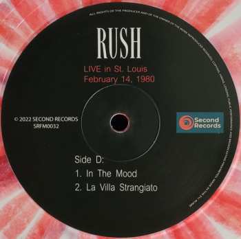 2LP Rush: Live In St. Louis 1980 CLR | LTD