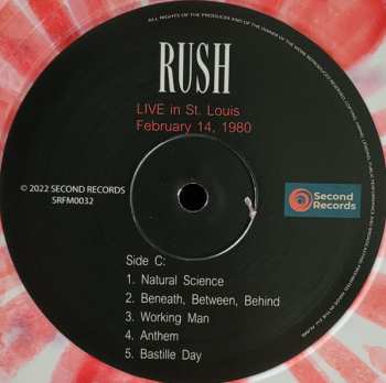 2LP Rush: Live In St. Louis 1980 CLR | LTD