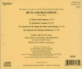 CD Rutland Boughton: Aylesbury Games • Flute Concerto • Concerto For Strings 298219
