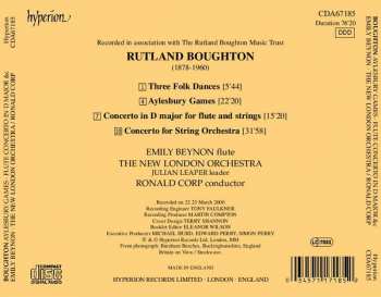 CD Rutland Boughton: Aylesbury Games • Flute Concerto • Concerto For Strings 298219