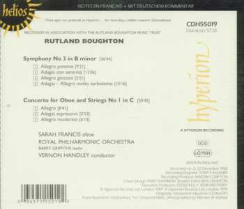 CD Rutland Boughton: Symphony No 3 / Oboe Concerto 326929