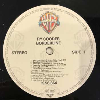 LP Ry Cooder: Borderline 496535