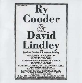 2CD Ry Cooder: Vienna 1995 448071