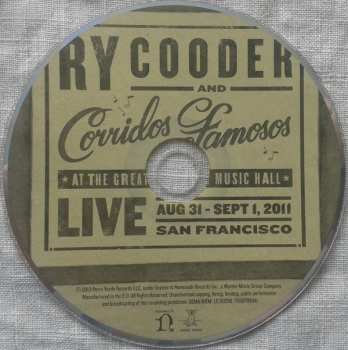 CD Ry Cooder: Live 21448