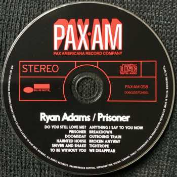 CD Ryan Adams: Prisoner 28781
