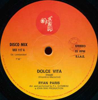 Album Ryan Paris: Dolce Vita