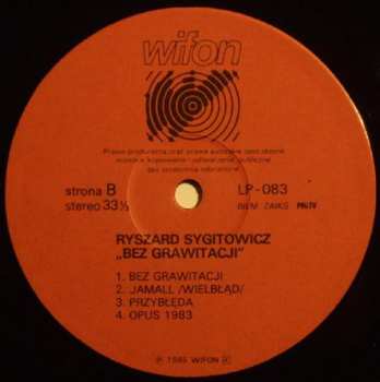 LP Ryszard Sygitowicz: Bez Grawitacji 374576