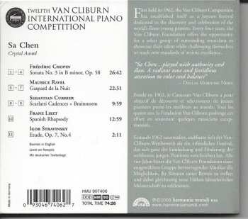 CD Sa Chen: Crystal Award : Twelfth Van Cliburn International Piano Competition 257717
