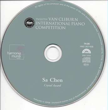 CD Sa Chen: Crystal Award : Twelfth Van Cliburn International Piano Competition 257717