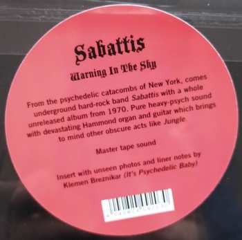 LP Sabattis: Warning In The Sky 540928