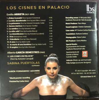 CD Sabina Puértolas: Los Cisnes En Palacio DIGI 455108