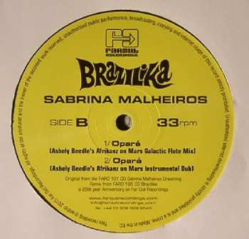 LP Sabrina Malheiros: Opará (Ashley Beedle's Afrikanz On Mars Remix) 423114