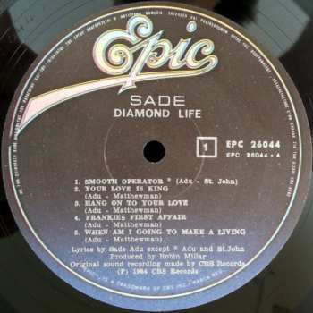 LP Sade: Diamond Life 535176