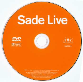 DVD Sade: Live 20597