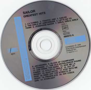 CD Sailor: Greatest Hits 14829
