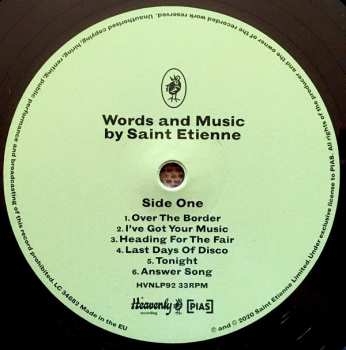 LP Saint Etienne: Words And Music By Saint Etienne  LTD 529242