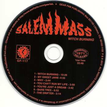 CD Salem Mass: Witch Burning