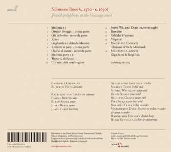 CD Salomone Rossi: Jewish Polyphony At The Gonzaga Court 314168