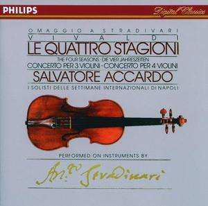 Salvatore Accardo: Le Quattro Stagioni, Concertos For 3 & 4 Violins