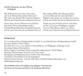 CD Salzburger Bachchor: Pater Noster - Geistliche Chormusik Aus Fünf Jahrhunderten 538867