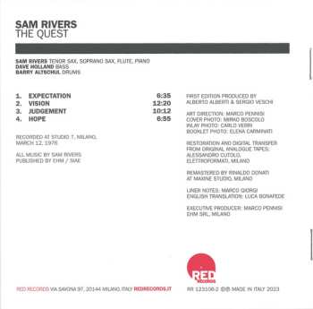 CD Sam Rivers: The Quest 455142