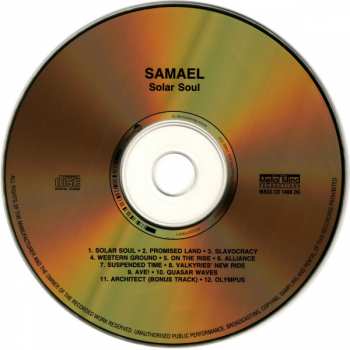 CD Samael: Solar Soul LTD | NUM | DIGI 33323