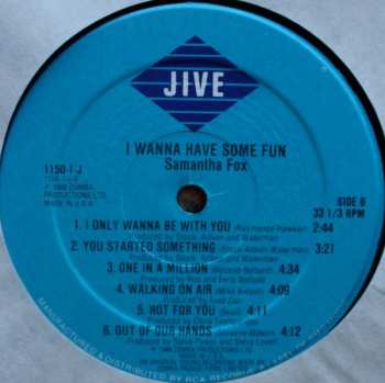 LP Samantha Fox: I Wanna Have Some Fun
