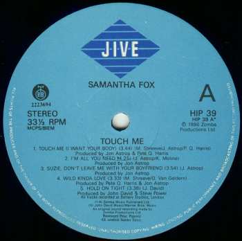 LP Samantha Fox: Touch Me