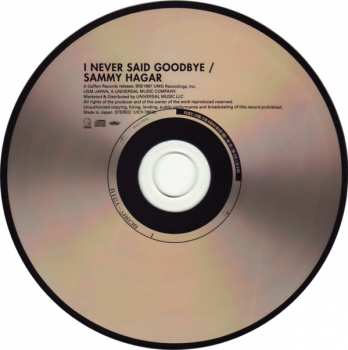 CD Sammy Hagar: Sammy Hagar (I Never Said Goodbye) = ヘイガー・USA LTD 17030