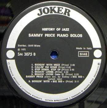 LP Sammy Price: Piano Solos 387794