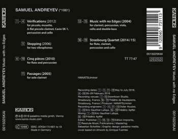 CD Samuel Andreyev: Music With No Edges 521538