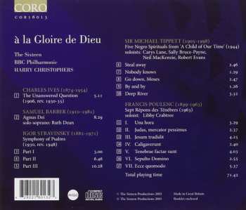 CD Samuel Barber: A La Gloire De Dieu  319575
