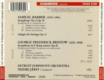 CD Detroit Symphony Orchestra: Symphony No. 2; Adagio For Strings / Symphony In F Sharp Minor
