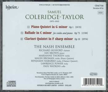 CD Samuel Coleridge-Taylor: Piano Quintet / Clarinet Quintet 319412