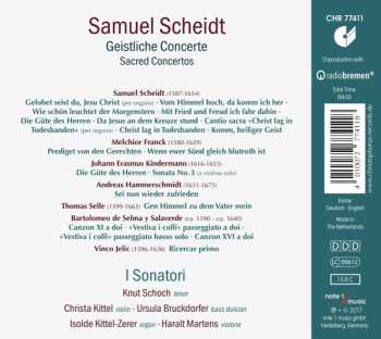 CD Samuel Scheidt: Geistliche Konzerte - Sacred Concertos 316166