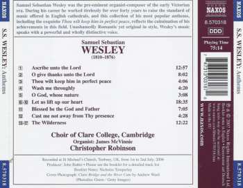 CD Samuel Sebastian Wesley: Anthems • Let Us Lift Up Our Heart • The Wilderness 441068