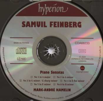 CD Samuil Feinberg: Piano Sonatas 1-6 120687
