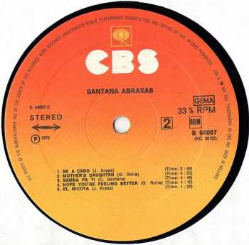 LP Santana: Abraxas