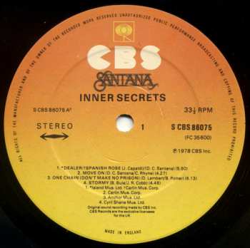 LP Santana: Inner Secrets 432514