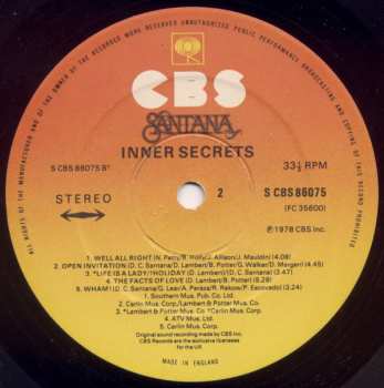 LP Santana: Inner Secrets 432514