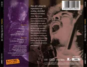 2CD Santana: Live At The Fillmore '68 121882