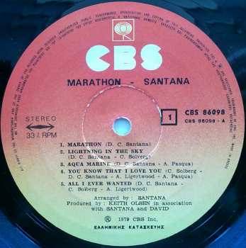 LP Santana: Marathon 430851